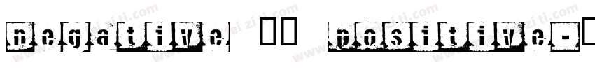 negative 阴性 positive字体转换